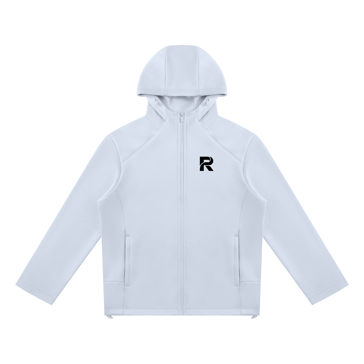 Unisex Paneled Full Zip Hoodie