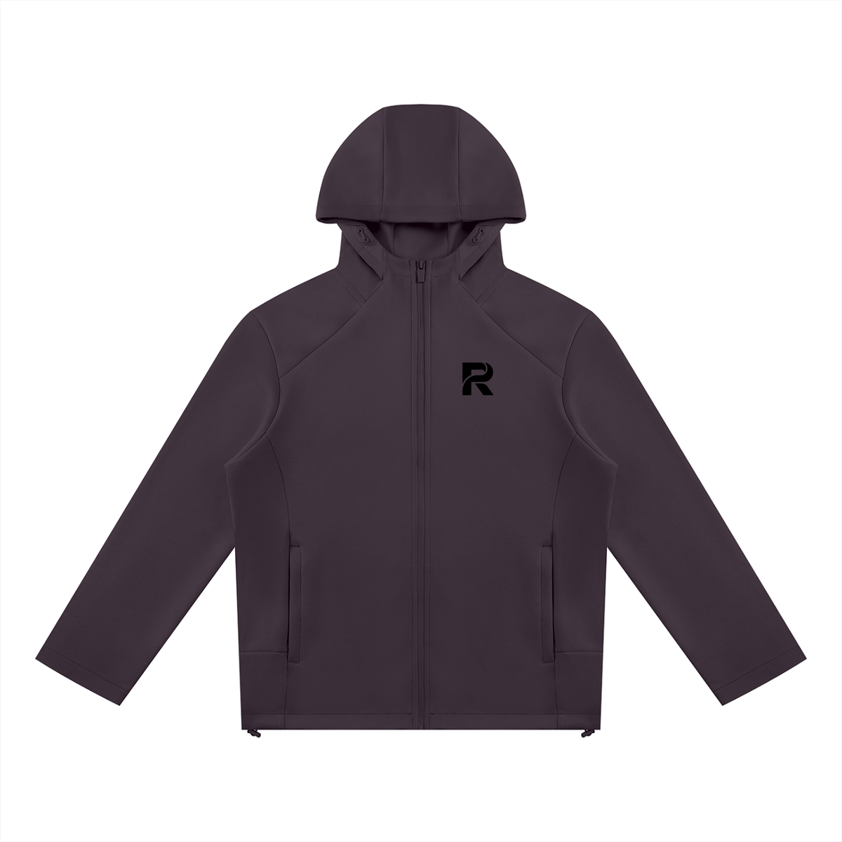 Unisex Paneled Full Zip Hoodie