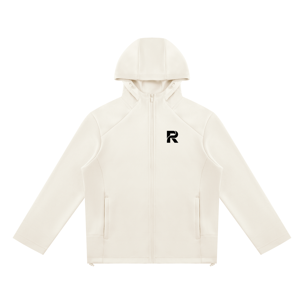 Unisex Paneled Full Zip Hoodie