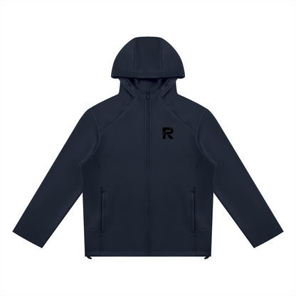 Unisex Paneled Full Zip Hoodie