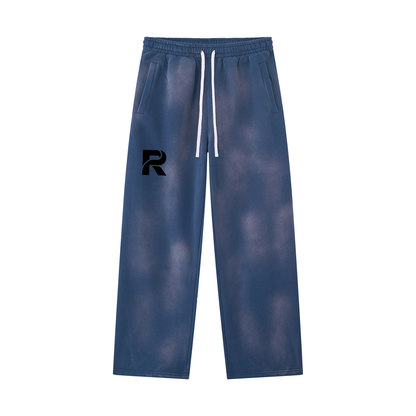 Unisex Sunfade Wide Leg Fleece Sweatpants