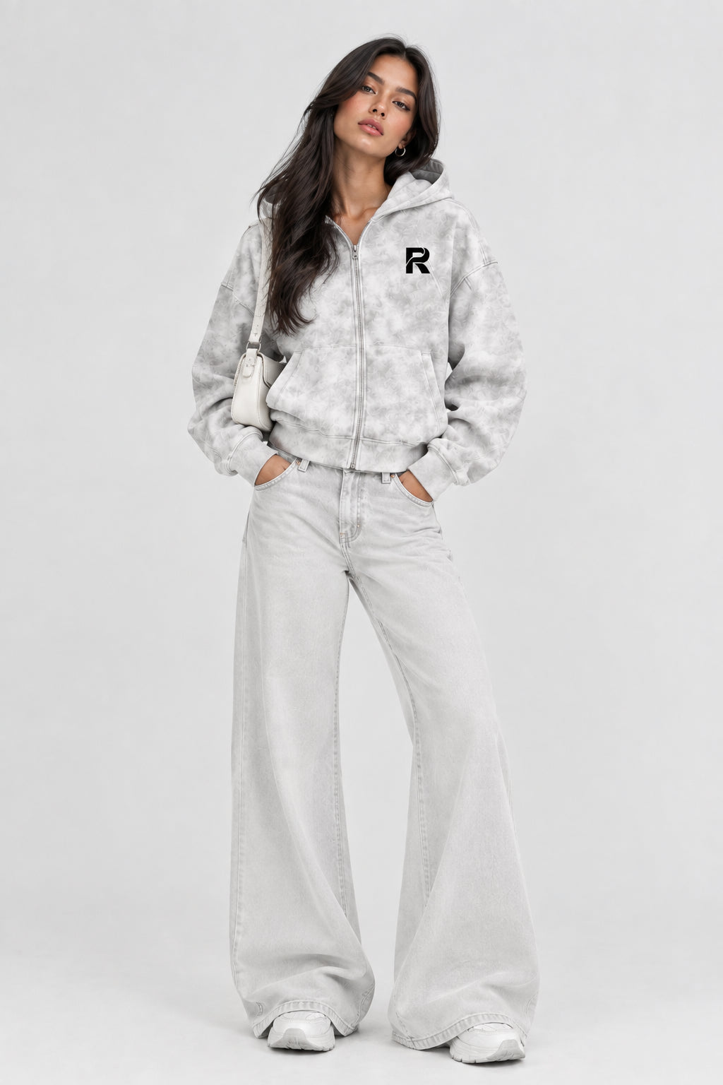 Raxis Dirty Washed Zip-Up Fleece Hoodie